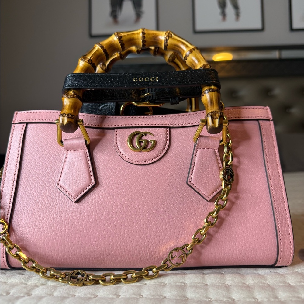 Gucci Pink Bamboo Handle Bag - Picture 12 of 12